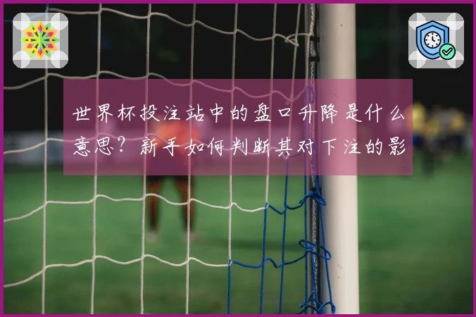 世界杯投注站中的盘口升降是什么意思？新手如何判断其对下注的影响？