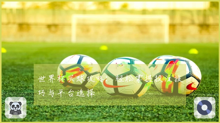 世界杯买球攻略：轻松掌握投注技巧与平台选择